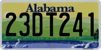 AL license plate 23DT241