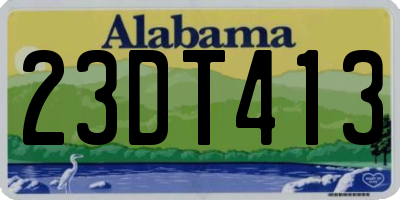 AL license plate 23DT413
