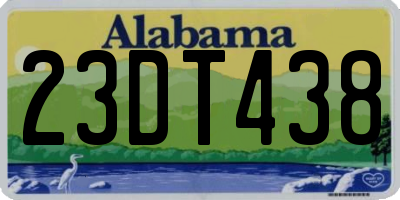 AL license plate 23DT438