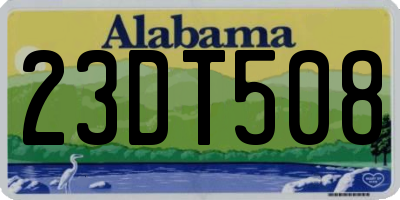 AL license plate 23DT508