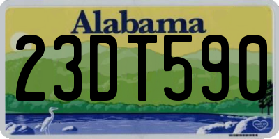AL license plate 23DT590