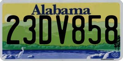 AL license plate 23DV858
