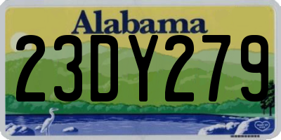 AL license plate 23DY279