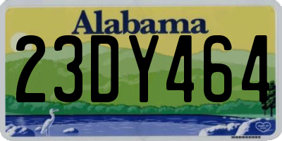 AL license plate 23DY464