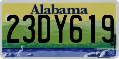 AL license plate 23DY619