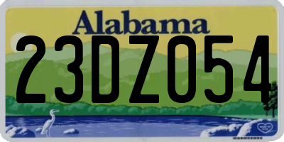 AL license plate 23DZ054