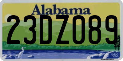 AL license plate 23DZ089