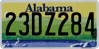 AL license plate 23DZ284