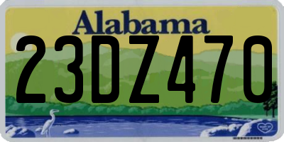 AL license plate 23DZ470