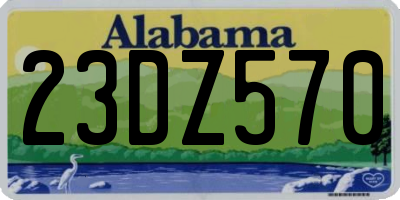 AL license plate 23DZ570