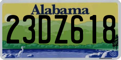 AL license plate 23DZ618