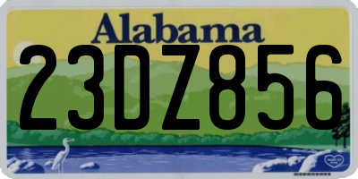 AL license plate 23DZ856