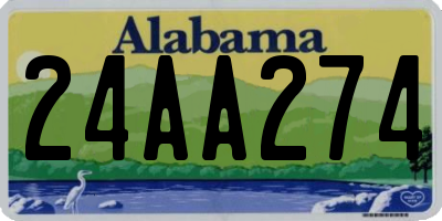 AL license plate 24AA274