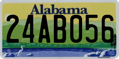 AL license plate 24AB056