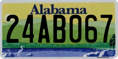AL license plate 24AB067