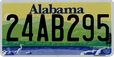 AL license plate 24AB295