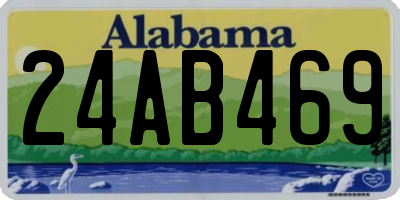 AL license plate 24AB469