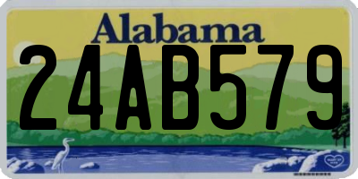 AL license plate 24AB579