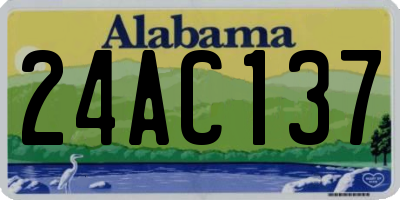 AL license plate 24AC137