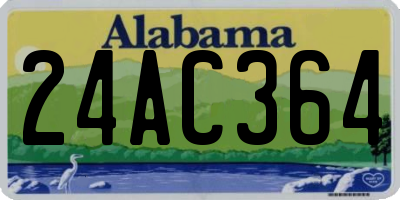 AL license plate 24AC364