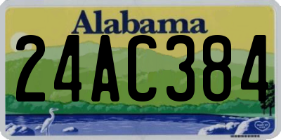 AL license plate 24AC384