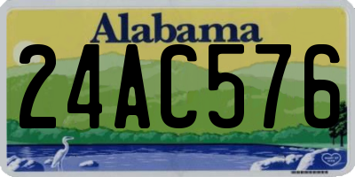 AL license plate 24AC576