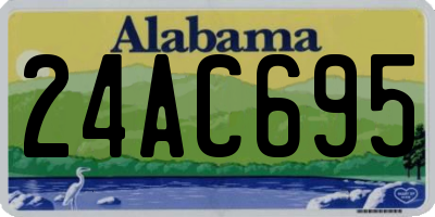 AL license plate 24AC695