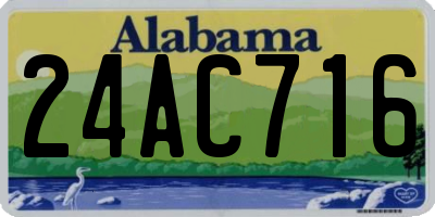 AL license plate 24AC716