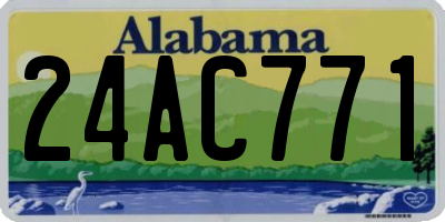 AL license plate 24AC771