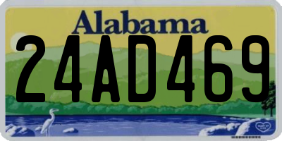 AL license plate 24AD469