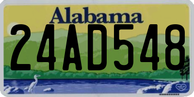 AL license plate 24AD548