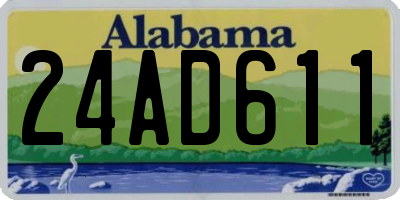 AL license plate 24AD611