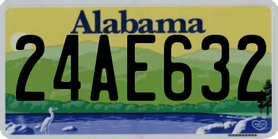 AL license plate 24AE632