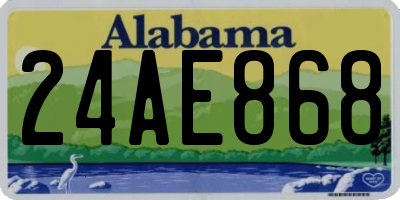 AL license plate 24AE868