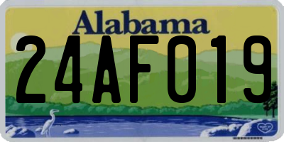 AL license plate 24AF019