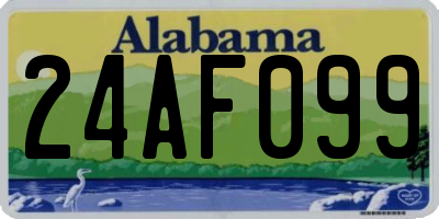 AL license plate 24AF099