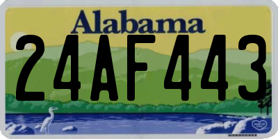 AL license plate 24AF443