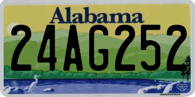 AL license plate 24AG252