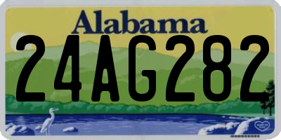 AL license plate 24AG282