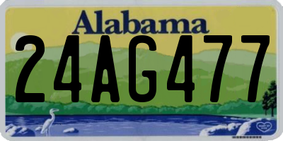 AL license plate 24AG477