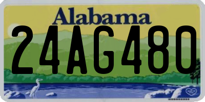 AL license plate 24AG480