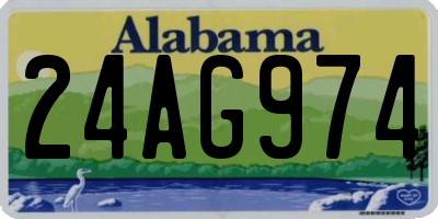 AL license plate 24AG974