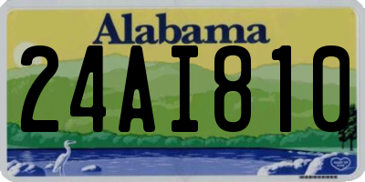 AL license plate 24AI810
