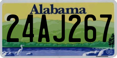 AL license plate 24AJ267