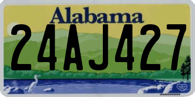 AL license plate 24AJ427
