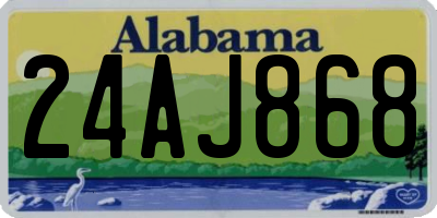 AL license plate 24AJ868