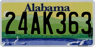 AL license plate 24AK363