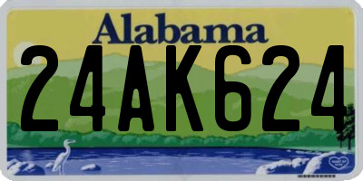 AL license plate 24AK624