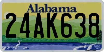 AL license plate 24AK638