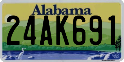 AL license plate 24AK691